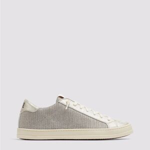 P448 Women's Silver and Cream Sneakers